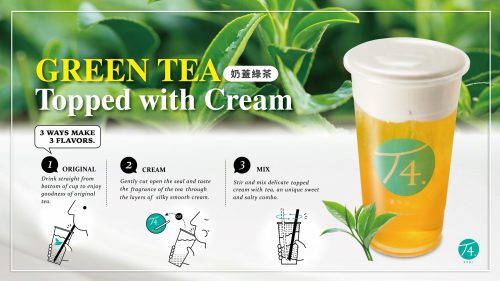 Green Tea W/ Mango Ice Cream